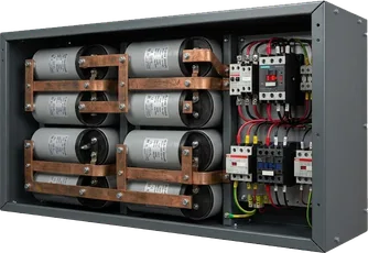 Panel capacitor bank